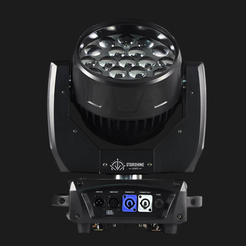 19x15W RGBW LED Moving Head Light DMX512 and Sound Control Stage Lighting